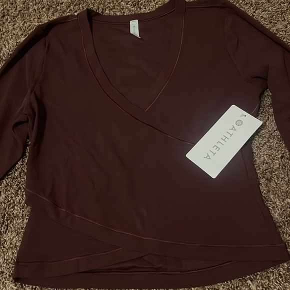 athleta transcend wrap top - Picture 2 of 3
